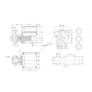 Насос консольно-моноблочный NBE80-315/320 A-F2-A-BAQE PN16 3х380-480В/50 Гц Grundfos 96539056