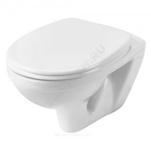 Комплект 4 в 1 Бореаль унитаз подвесной + инсталляция + кнопка смыва + сиденье дюропласт Santek 1.WH30.2.464