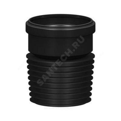 Переход ПВХ универсальный черный Дн 110х90 б/нап ремонтный Татполимер ТП-82.100