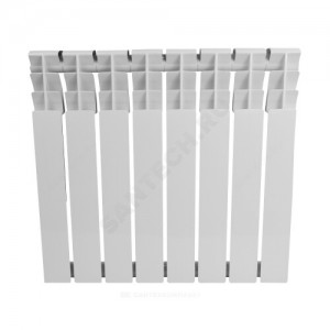 Радиатор алюминиевый AL 500/78 S19 8 секций Qну=984 Вт RAL 9016 (белый) Benarmo