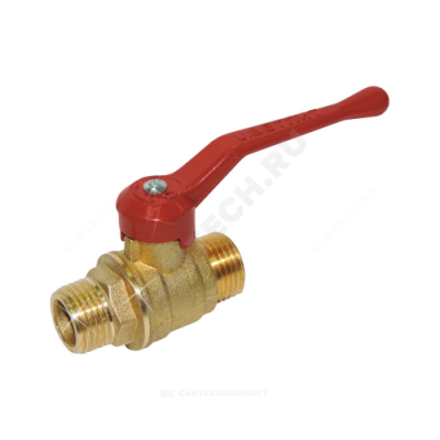 Кран шаровой латунь 11б27п7 Ду 15 Ру16 НР рычаг Цветлит ZW10066