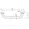 Поручень прямой 300 мм IOM Ideal Standard A9126AA