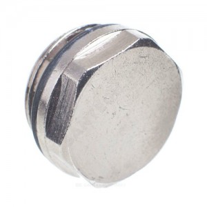 Заглушка (пробка) 1/2" для радиатора с прокладкой хром R92 Giacomini R92X003