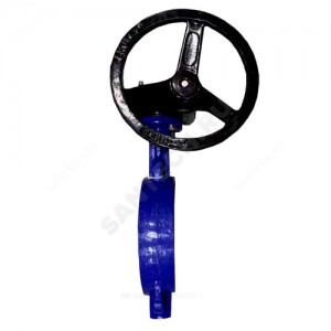 Затвор дисковый поворотный чугун 497B Ду 100 Ру16 межфл с редуктором диск чугун манжета EPDM Zetkama 497B100CD6