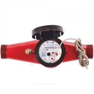 Счётчик г/в и х/в крыльчатый многоструйный Ду 25 Ру16 90С L=260мм резьба импульсный В/К ЭКО НОМ СВДМ25-005