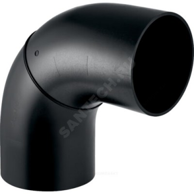 Отвод ПНД сегментный Дн 200х90гр Geberit 370.055.16.1