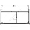 Тумба под умывальник 90 Smyle Square пекан Geberit 500.354.JR.1