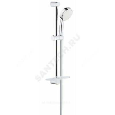Гарнитур душевой серия Tempesta Cosmopolitan 100 штанга 600мм+шланг+лейка 1 режим струи Grohe 26083002