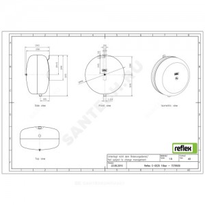Гидроаккумулятор Refix C-DE 25 л 10 бар вертикальный Reflex 7270930