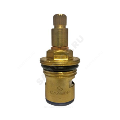 Кран-букса для смесителя керамическая резьба G 1/2" 20 шлицов Славен СЛ-ЗП-012