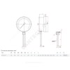 Термометр биметаллический радиальный Дк63 L=46мм G1/2" 120С БТ-32.211 Росма 00000002443