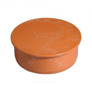 Заглушка НПВХ коричневая Дн 110 б/нап KGM Ostendorf 220620 Заглушка НПВХ коричневая Дн 110 б/нап KGM Ostendorf 220620