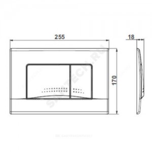 Кнопка для инсталляции PL32 B хром глянцевый Roca 8901130B1