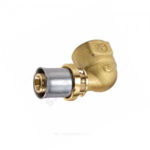 Угольник МП/PE-X латунь пресс Дн 16х1/2"х90гр ВР RM129 Giacomini RM129Y033