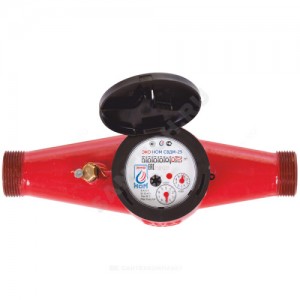 Счётчик г/в и х/в крыльчатый многоструйный Ду 25 Ру16 90С L=260мм резьба В/К ЭКО НОМ СВДМ25-003