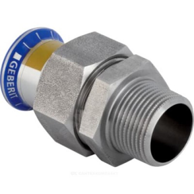 Муфта разъемная сталь нерж Дн 88,9 пресс/НР для газоснабжения Mapress Geberit 34438