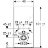 Модуль сантехнический для подвесного унитаза Monolith Geberit 131.021.00.5
