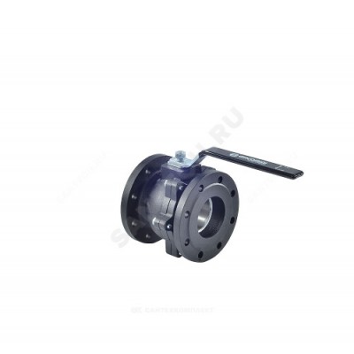 Кран шаровой чугун R740F Ду 40 Ру16 фл полнопроходной рукоятка Тмакс=120 оС Giacomini R740FLY004