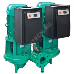 Насос ин-лайн с сухим ротором DL-E 100/220-5,5/4-R1 PN16 сдвоенный 3х400В/50 Гц Wilo 2159468