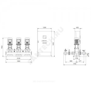 Установка пожаротушения Hydro MX-V 2/1 CR125-4-2 Grundfos 99789090