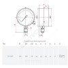 Манометр ТМ-510Р.00 радиальный Дк100мм 0-4 МПа М20х1,5 Росма 00000007429