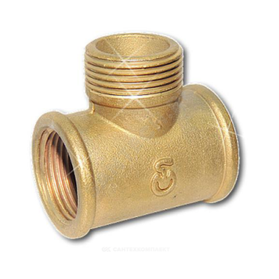 Тройник латунь Ду 20 (3/4") ВР/НР/ВР Цветлит ZW50086