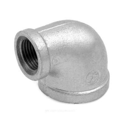 Угольник переходной чугун оц Ду 20х15 (3/4"х1/2") ВР/ВР Fittex PLUS