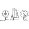 Манометр сигнализирующий ДМ2005Сг радиальный Дк160мм 0-1,0 МПа исполнение 6 М20х1,5 Манотомь
