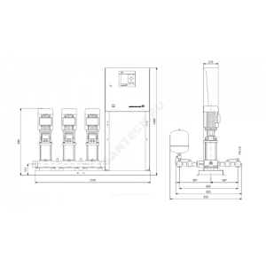 Установка повышения давления Hydro MPC-E 3 CRE 5-12 Grundfos 99208938