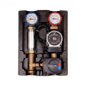 Группа насосная R001 Ду 20 правая со смешением с насосом Grundfos UPS 25/65 с автомат регулировкой Icma 93R001AEDP32153