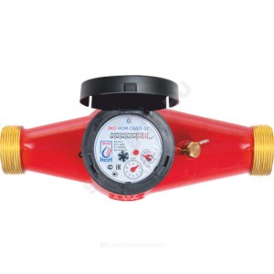 Счётчик г/в и х/в крыльчатый многоструйный Ду 32 Ру16 90С L=260мм резьба В/К ЭКО НОМ СВДЛ32-003