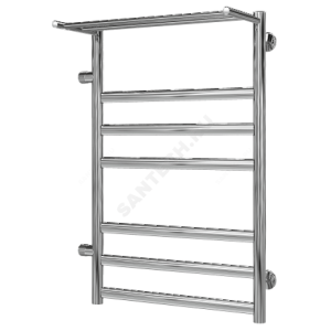 Полотенцесушитель водяной нерж сталь Лесенка Ду 25 (1") НР 298 Вт 500х796мм 7П боковое подключение слева Хендрикс Терминус 4630080268449