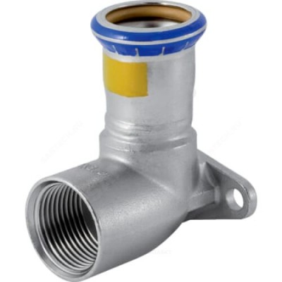 Водорозетка сталь нерж Дн 15х1/2" пресс/ВР для газоснабжения L=43мм Mapress Geberit 34136