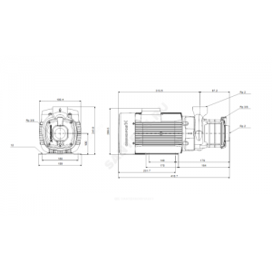 Насос многоступенчатый горизонтальный CM-A 15-2 AQQV PN10 3х220-240/380-415В/50 Гц Grundfos 97516628