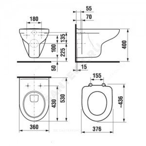 Унитаз подвесной Deep by Jika (Olymp) без сиденья Jika 8.2061.1.000.000.1