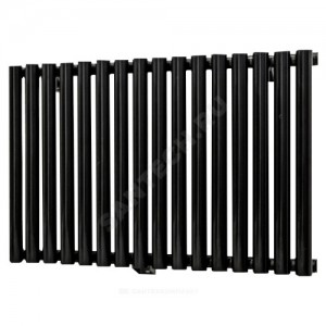 Радиатор трубчатый Гармония 1-300 3 секции с нижней подводкой лев ВР G 1/2" RAL 9005 (чёрный янтарь) КЗТО Г13003НЛ