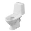 Унитаз-компакт Соната крап на белом нижний подвод косой выпуск 1/реж полипропилен Santeri 1.P201.2.S01.00B.F