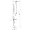 Цепь подъемная с карабином сталь нерж L=8 м Grundfos 98989670