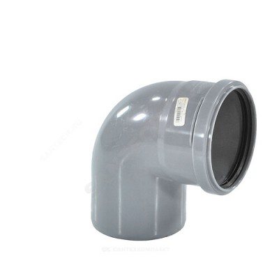 Отвод PP-H серый Дн 32х87гр б/нап в/к RTP (РосТурПласт) 23843