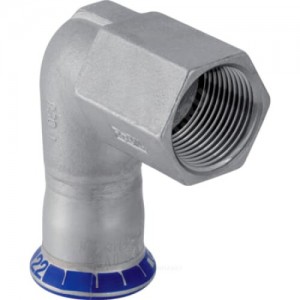 Угольник сталь нерж 90гр Дн 15х1/2" пресс/ВР Mapress Geberit 33803