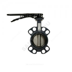 Затвор дисковый поворотный чугун ЗДМ Ду 100 Ру16 межфл с рукояткой диск чугун манжета EPDM Ридан 082X4003