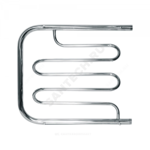 Полотенцесушитель водяной нерж сталь Элит-ПМ Ду 25 (1") НР 500х800мм боковое подключение б/к Элит-Металл ВЭК-08-05