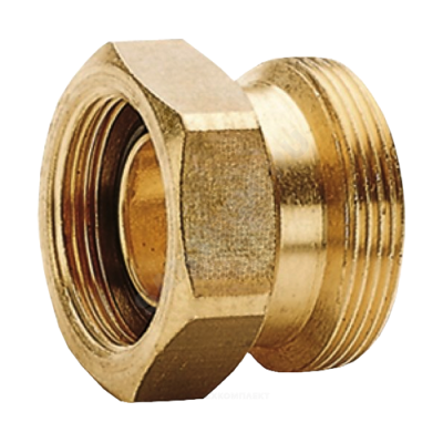 Переходник резьбовой Дн 18х3/4" под евроконус R178R Giacomini R178RY013