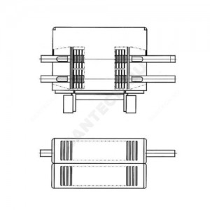 Конвектор напольный проходной "Стиль" КПНК 20 П (А01) 2.1кВт бок/п резьба лев Сантехпром 9113130