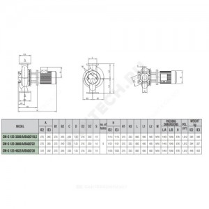 Насос ин-лайн с сухим ротором CM-G 125-4022/A/BAQE/30 DAB 1D7511GFX
