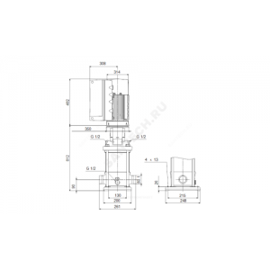 Насос многоступенчатый вертикальный CRNE20-08 A-P-G-E-HQQE PN25 3х380-480В/50 Гц Grundfos 96514678