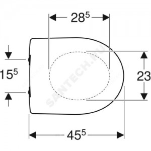 Сиденье для унитаза Renova дюропласт Geberit 573015000