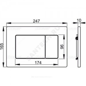 Кнопка для инсталляции Antivandal сенсор Alca Plast M279S