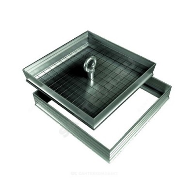 Люк под плитку напольный алюминий 800х800 FLOOR Эра D8080