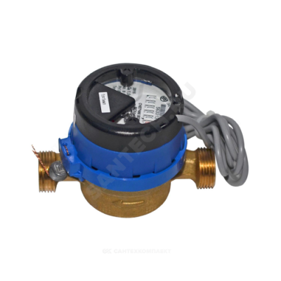 Счётчик х/в крыльчатый одноструйный Ду 15 Ру16 50С L=110мм резьба импульсный В/К ВСХд Тепловодомер